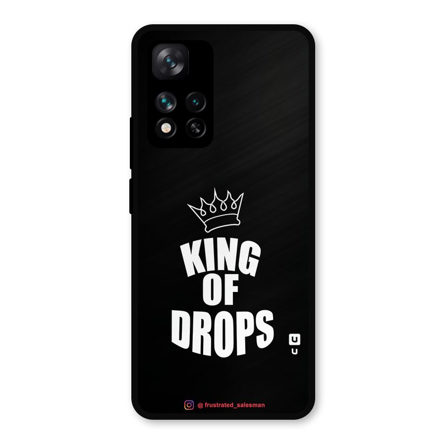 King of Drops Black Metal Back Case for Xiaomi 11i 5G