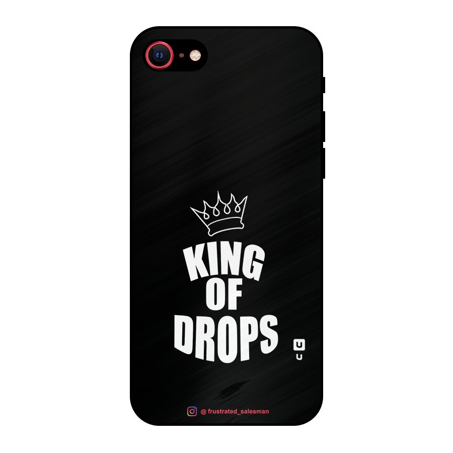 King of Drops Black Metal Back Case for iPhone 7