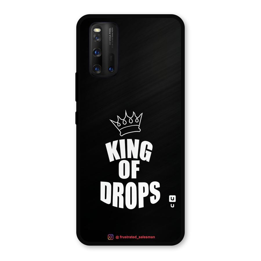 King of Drops Black Metal Back Case for iQOO 3