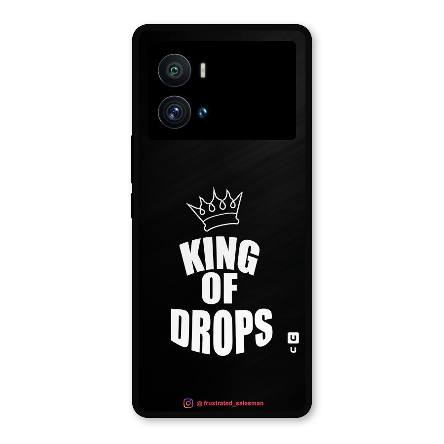 King of Drops Black Metal Back Case for iQOO 9 Pro