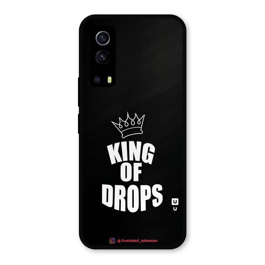 King of Drops Black Metal Back Case for iQOO Z3