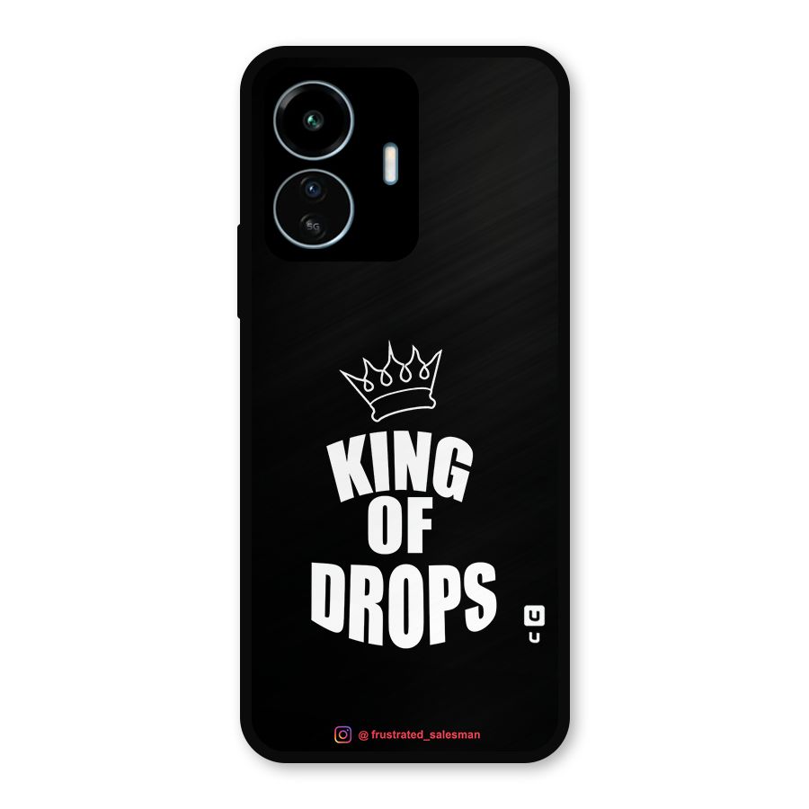 King of Drops Black Metal Back Case for vivo iQOO Z6 Lite 5G
