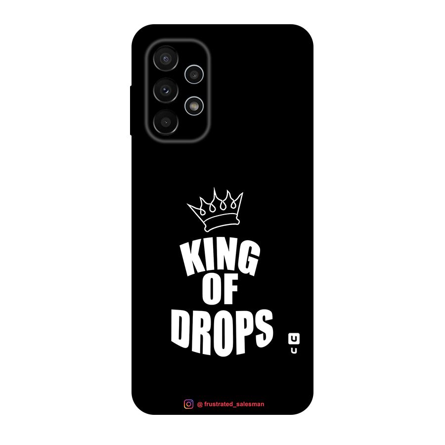 King of Drops Black Original Polycarbonate Back Case for Galaxy A23