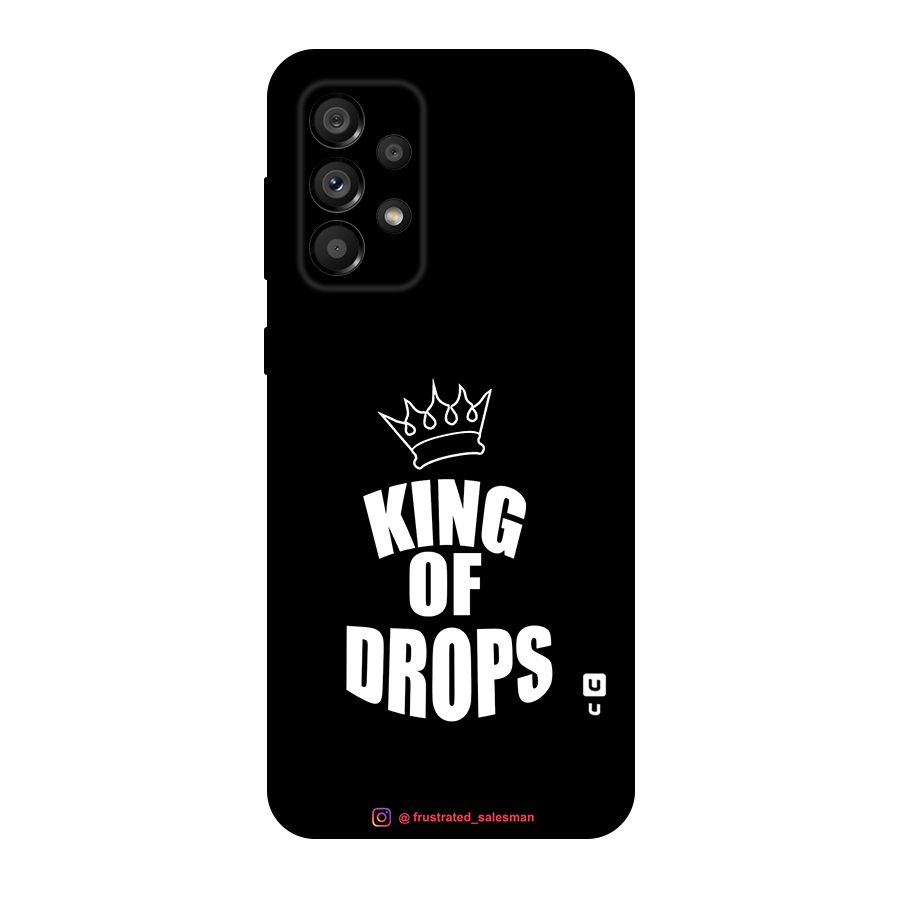 King of Drops Black Original Polycarbonate Back Case for Galaxy A73 5G