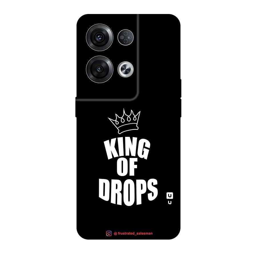 King of Drops Black Original Polycarbonate Back Case for Oppo Reno8 Pro 5G