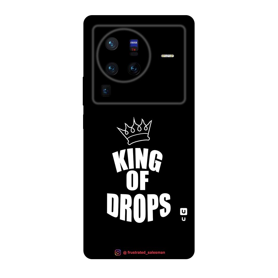 King of Drops Black Original Polycarbonate Back Case for Vivo X80
