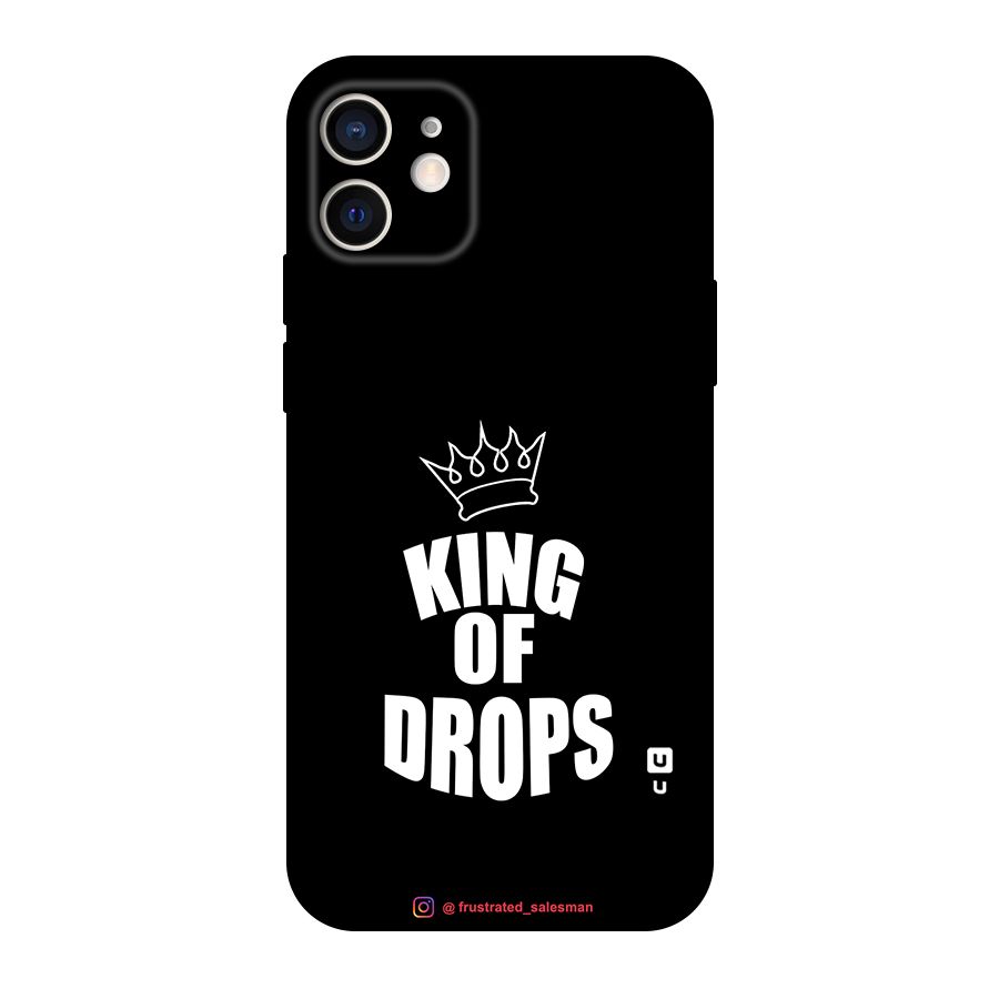 King of Drops Black Original Polycarbonate Back Case for iPhone 12