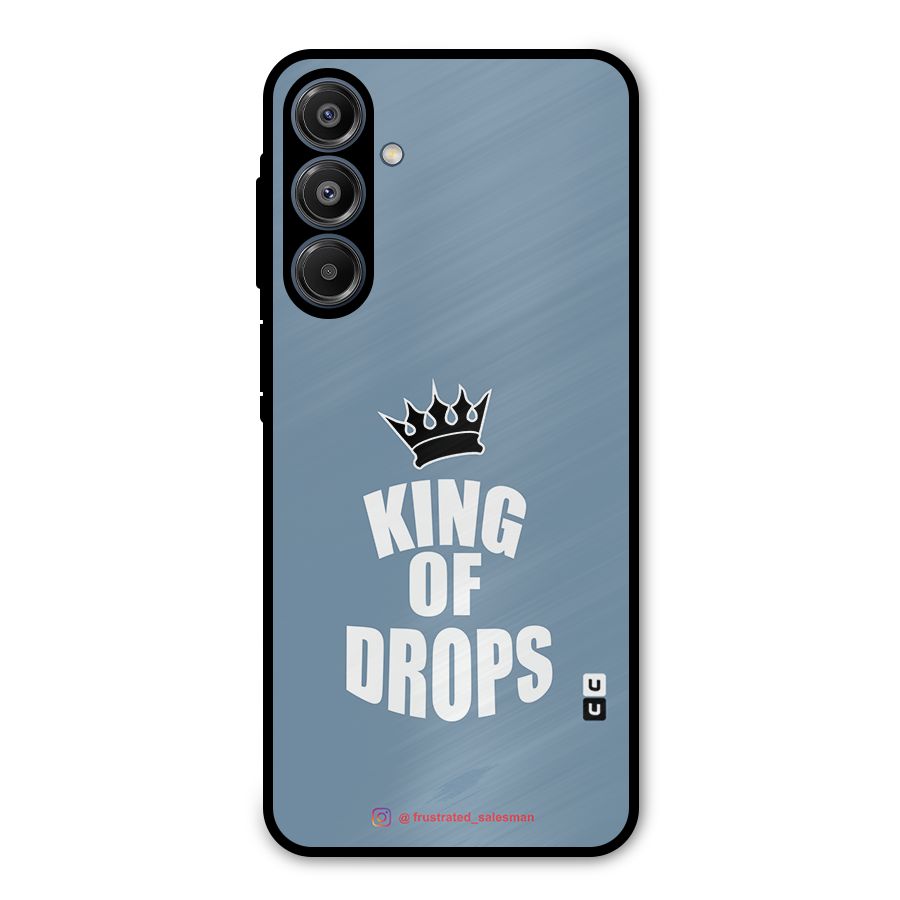 King of Drops Mustard SteelBlue Metal Back Case for Galaxy A16 5G