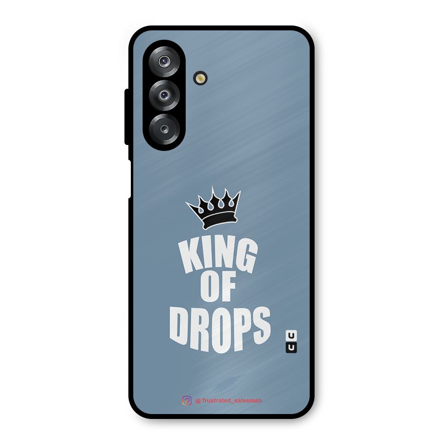 King of Drops Mustard SteelBlue Metal Back Case for Galaxy A26