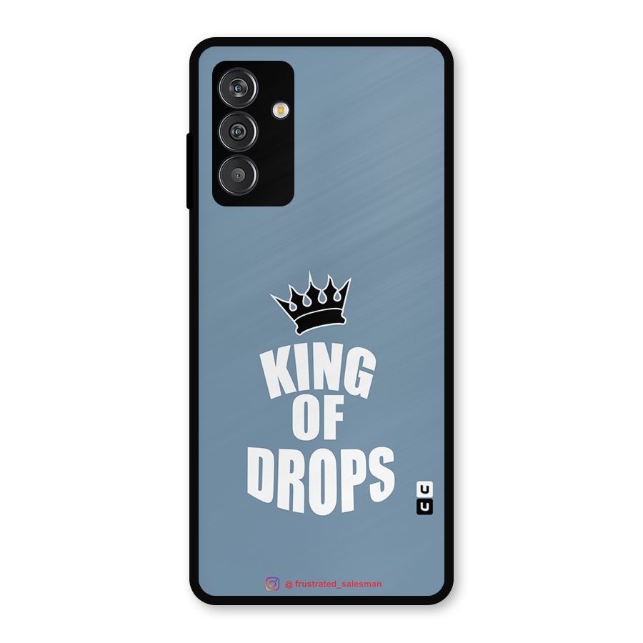 King of Drops Mustard SteelBlue Metal Back Case for Galaxy F13