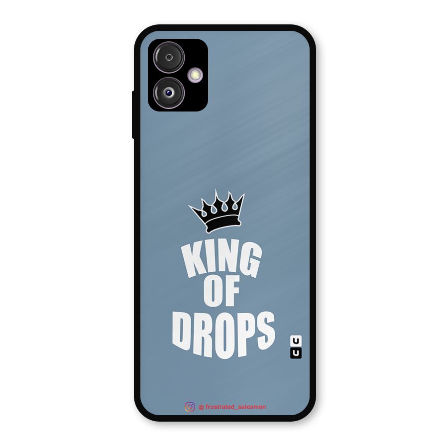 King of Drops Mustard SteelBlue Metal Back Case for Galaxy F14