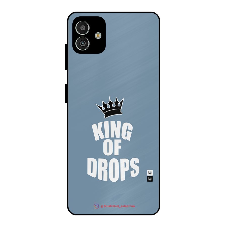 King of Drops Mustard SteelBlue Metal Back Case for Galaxy M13 5G