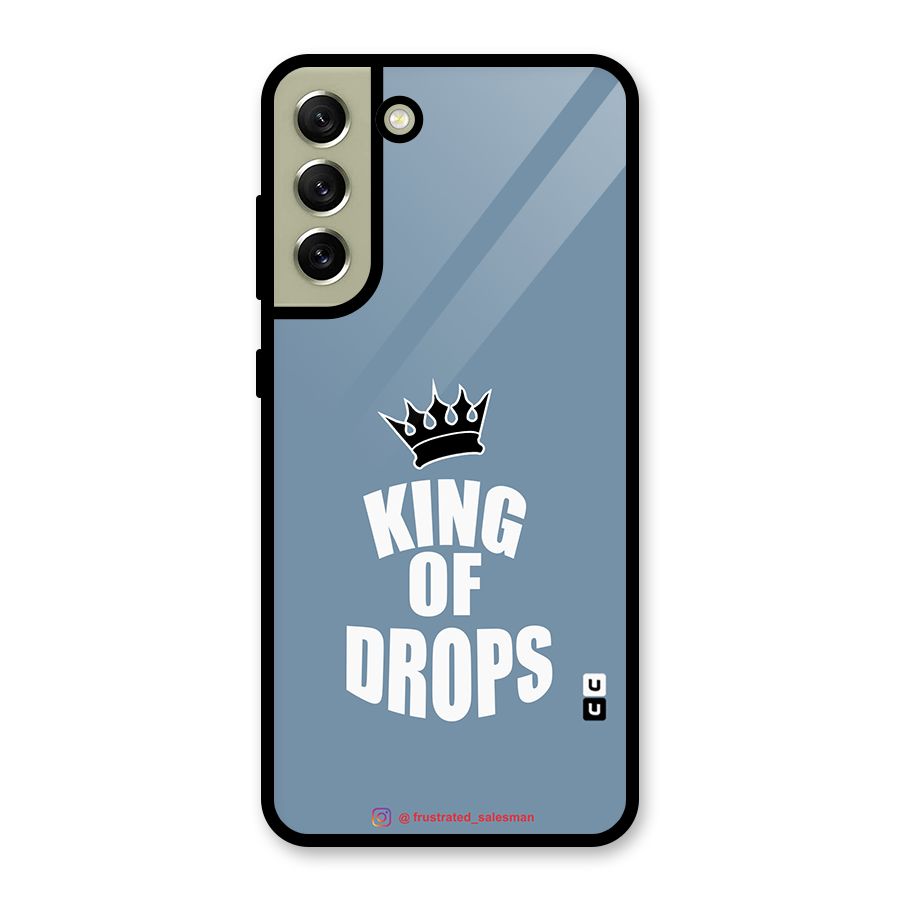 King of Drops Mustard SteelBlue Metal Back Case for Galaxy S21 FE 5G (2023)