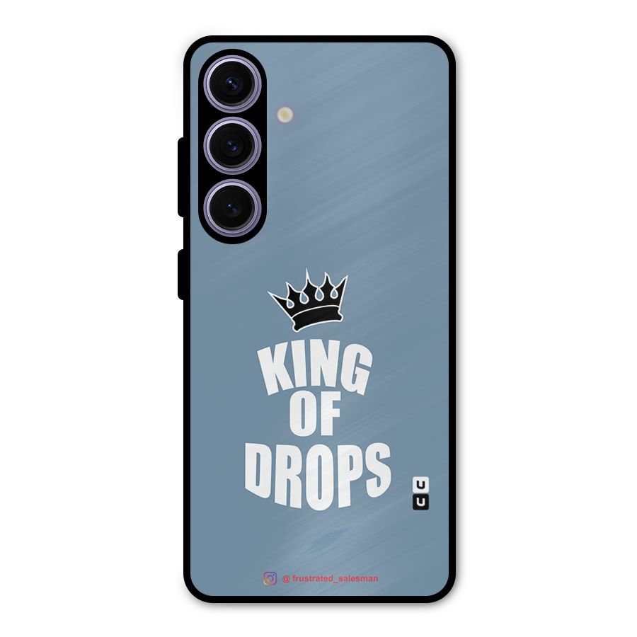 King of Drops Mustard SteelBlue Metal Back Case for Galaxy S24