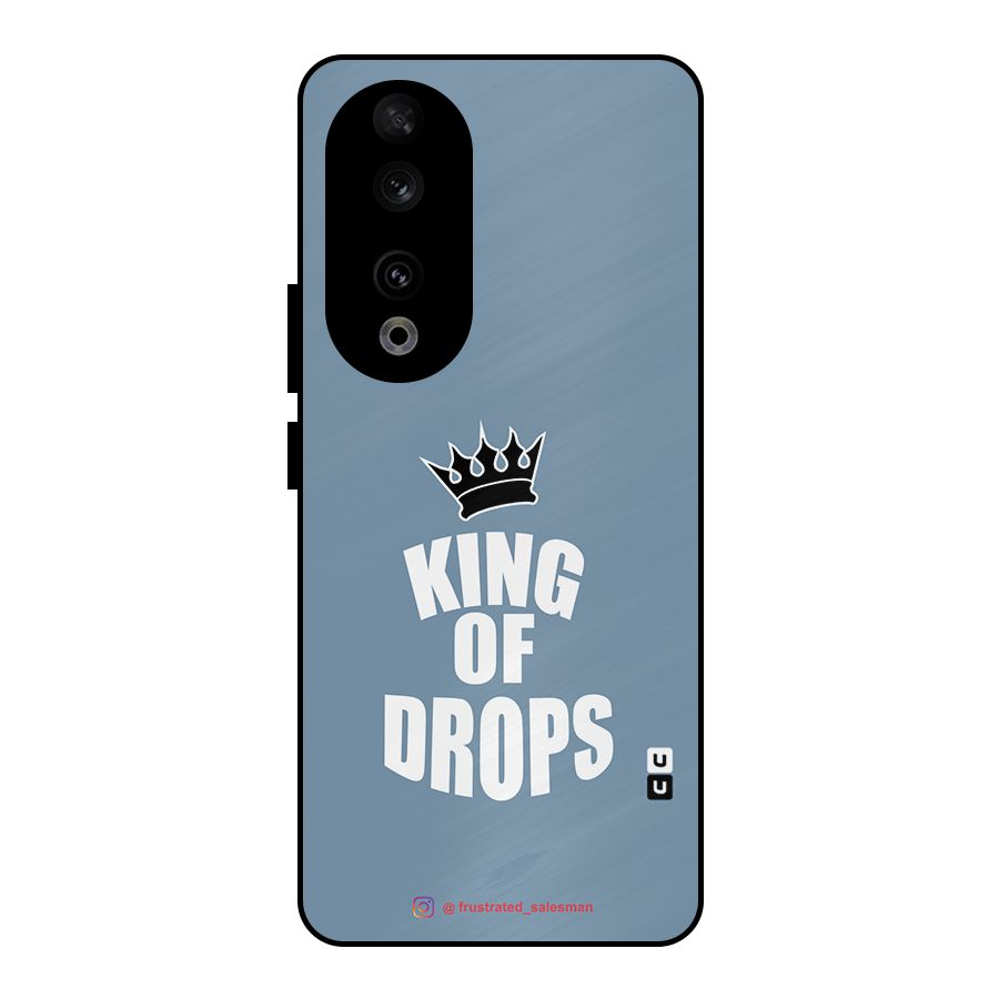 King of Drops Mustard SteelBlue Metal Back Case for Honor 90