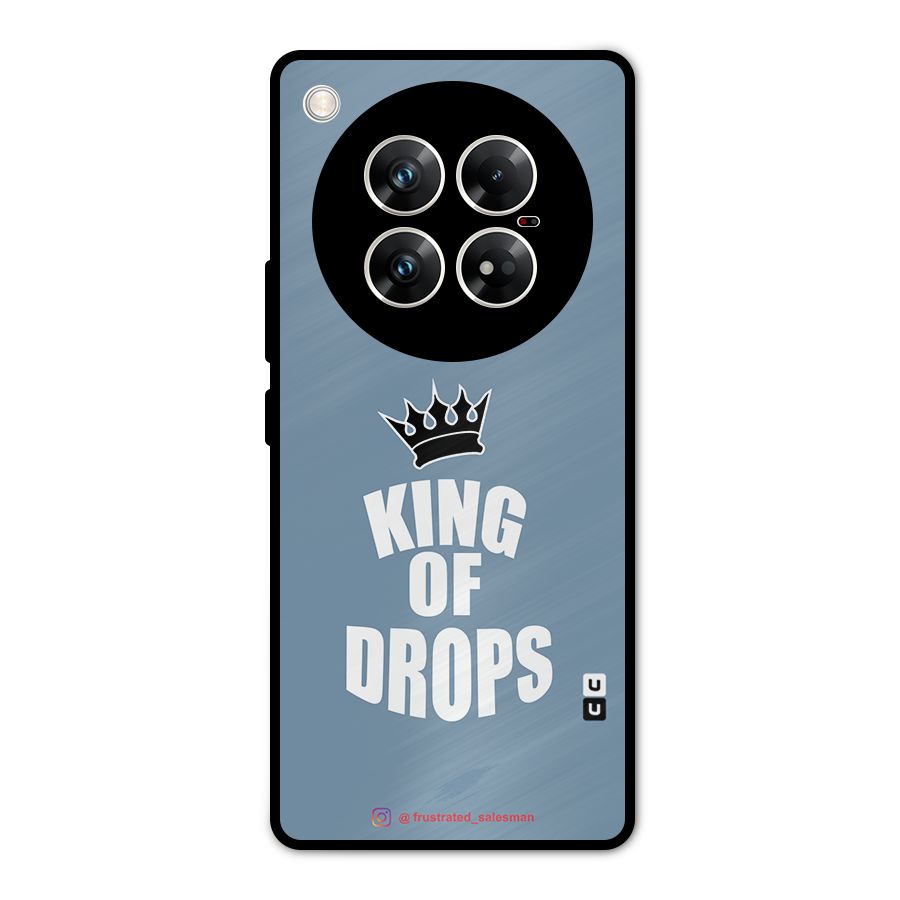 King of Drops Mustard SteelBlue Metal Back Case for Infinix Zero 40 5G