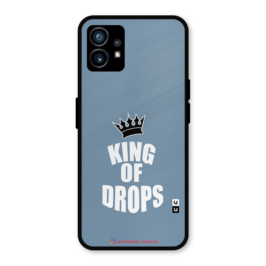 King of Drops Mustard SteelBlue Metal Back Case for Nothing Phone 1