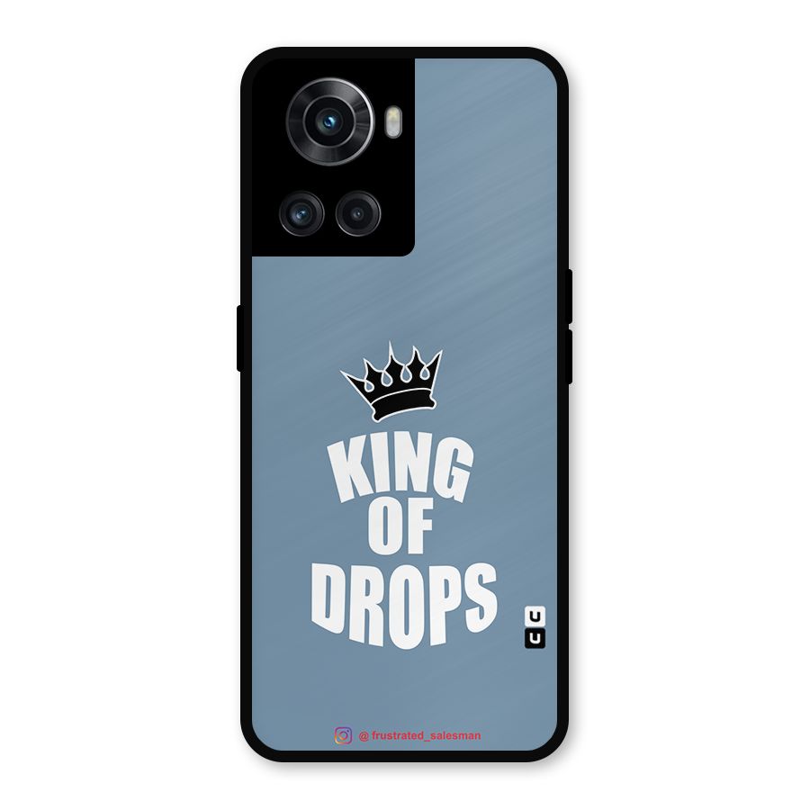 King of Drops Mustard SteelBlue Metal Back Case for OnePlus 10R