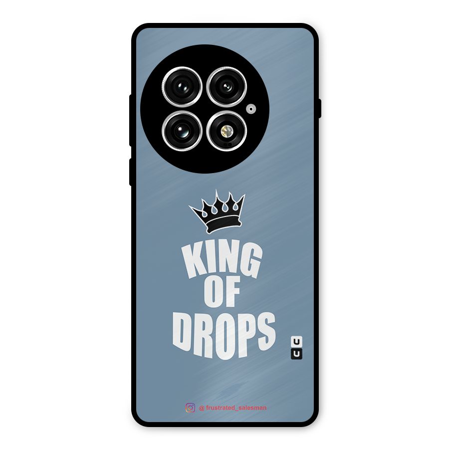 King of Drops Mustard SteelBlue Metal Back Case for OnePlus 13
