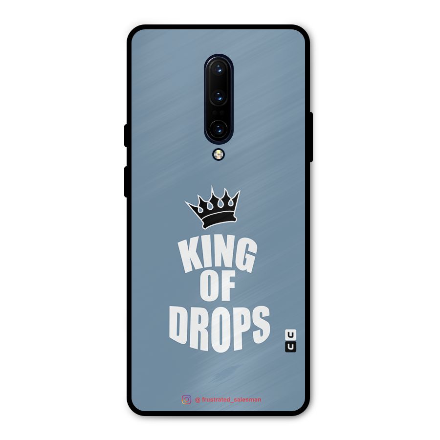 King of Drops Mustard SteelBlue Metal Back Case for OnePlus 7 Pro