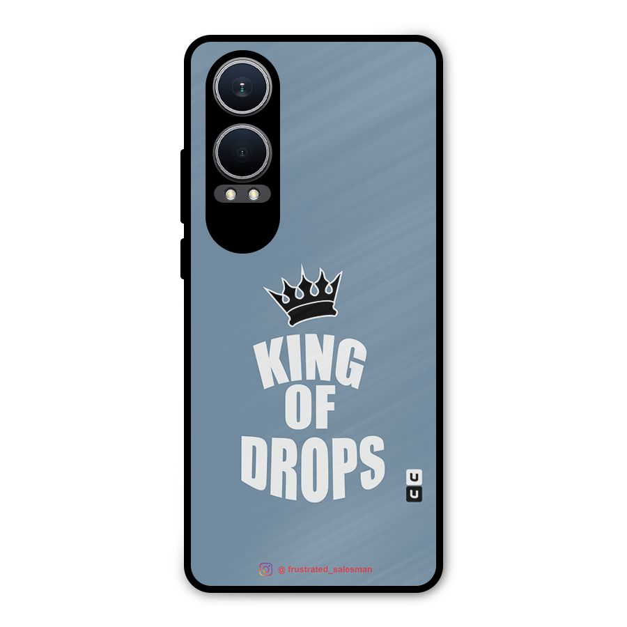 King of Drops Mustard SteelBlue Metal Back Case for OnePlus Nord CE4 Lite
