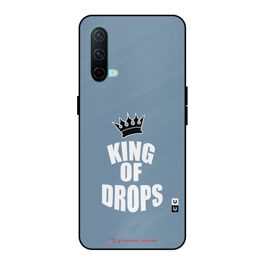 King of Drops Mustard SteelBlue Metal Back Case for OnePlus Nord CE 5G