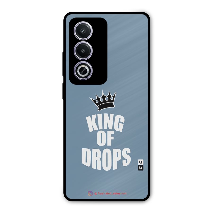 King of Drops Mustard SteelBlue Metal Back Case for Oppo A3 Pro