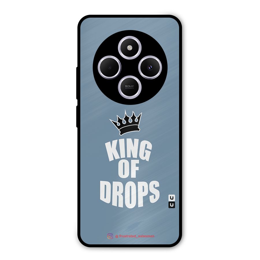 King of Drops Mustard SteelBlue Metal Back Case for Poco M7
