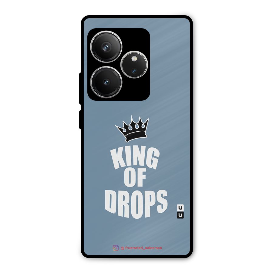 King of Drops Mustard SteelBlue Metal Back Case for Realme GT 6
