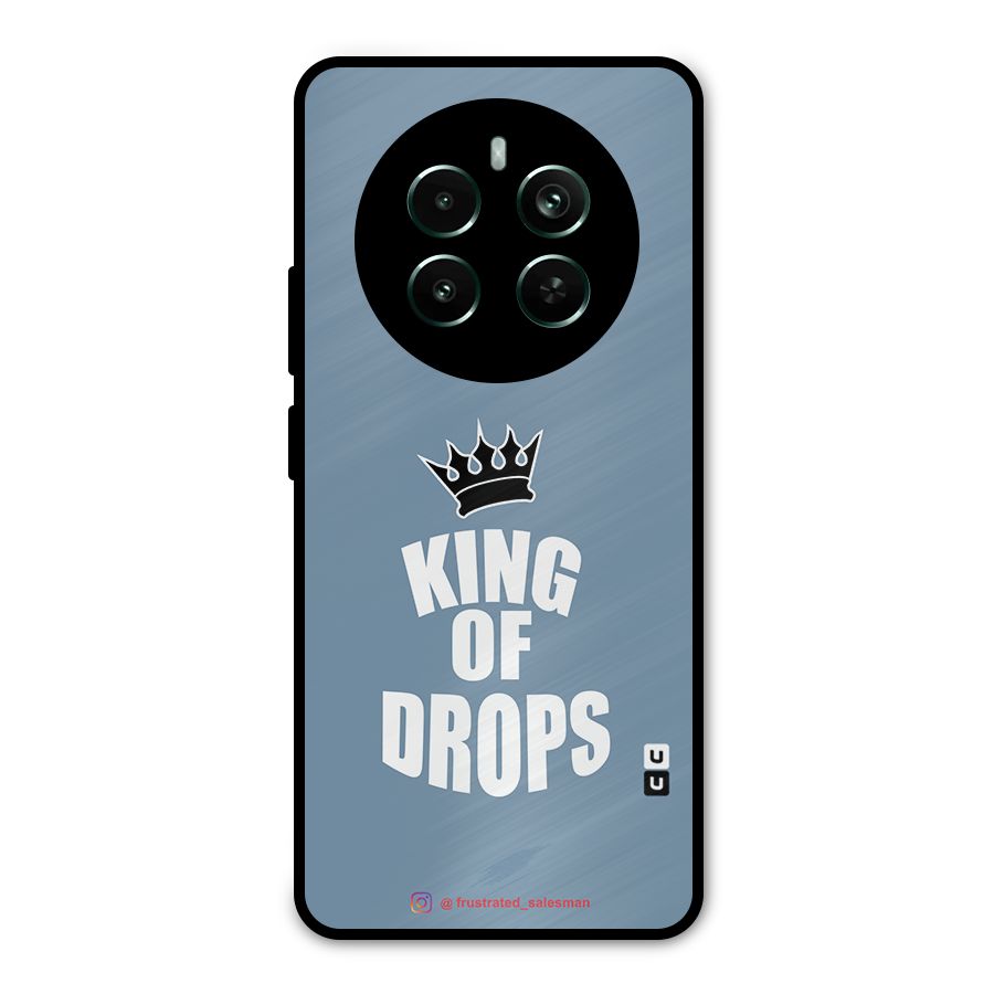 King of Drops Mustard SteelBlue Metal Back Case for Realme Narzo 70 Pro