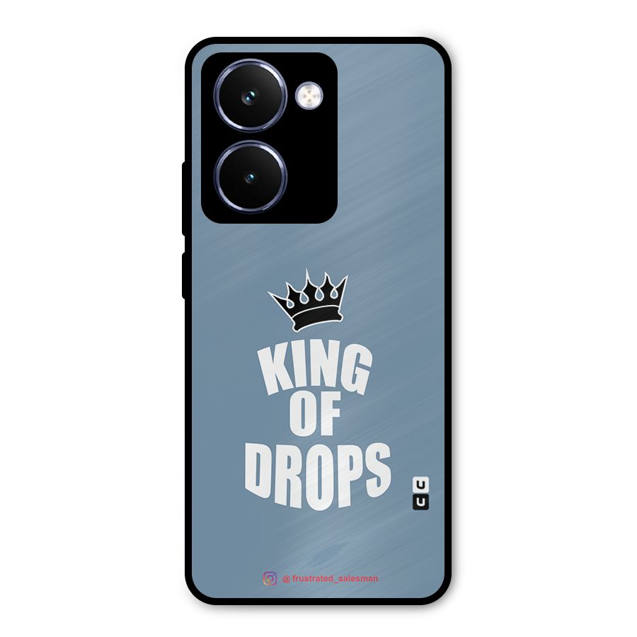 King of Drops Mustard SteelBlue Metal Back Case for Realme P3 Ultra