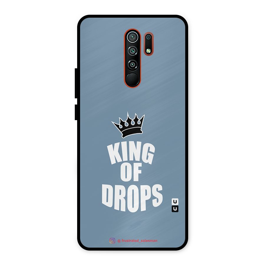 King of Drops Mustard SteelBlue Metal Back Case for Redmi 9 Prime
