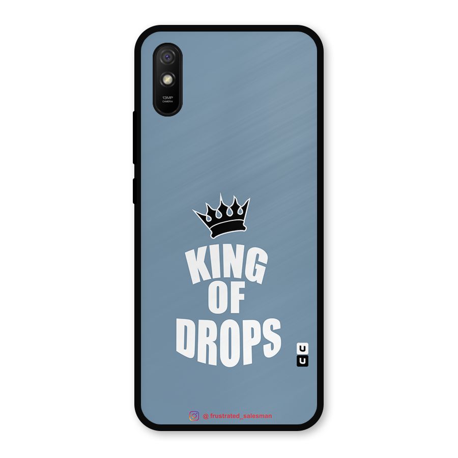 King of Drops Mustard SteelBlue Metal Back Case for Redmi 9i