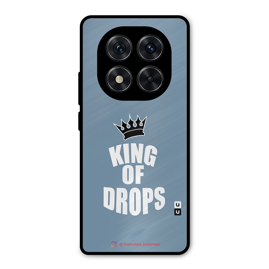 King of Drops Mustard SteelBlue Metal Back Case for Redmi Note 14 Pro 5G