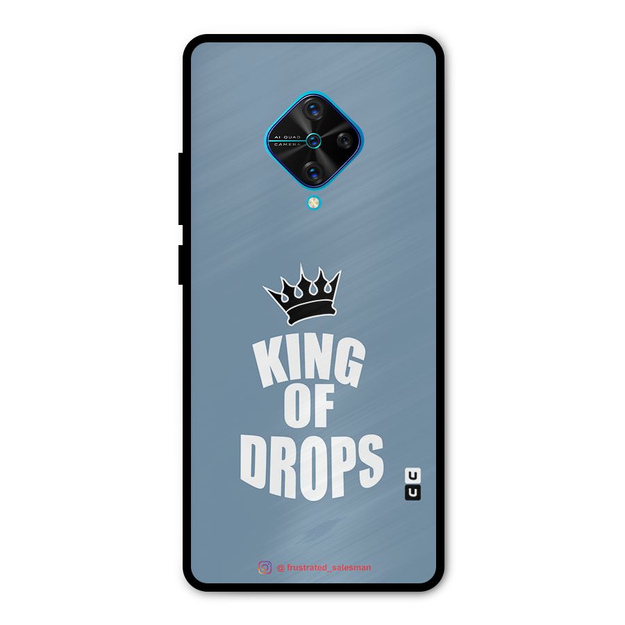 King of Drops Mustard SteelBlue Metal Back Case for Vivo S1 Pro
