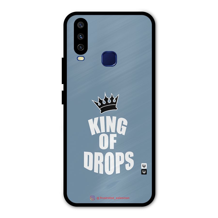King of Drops Mustard SteelBlue Metal Back Case for Vivo Y15