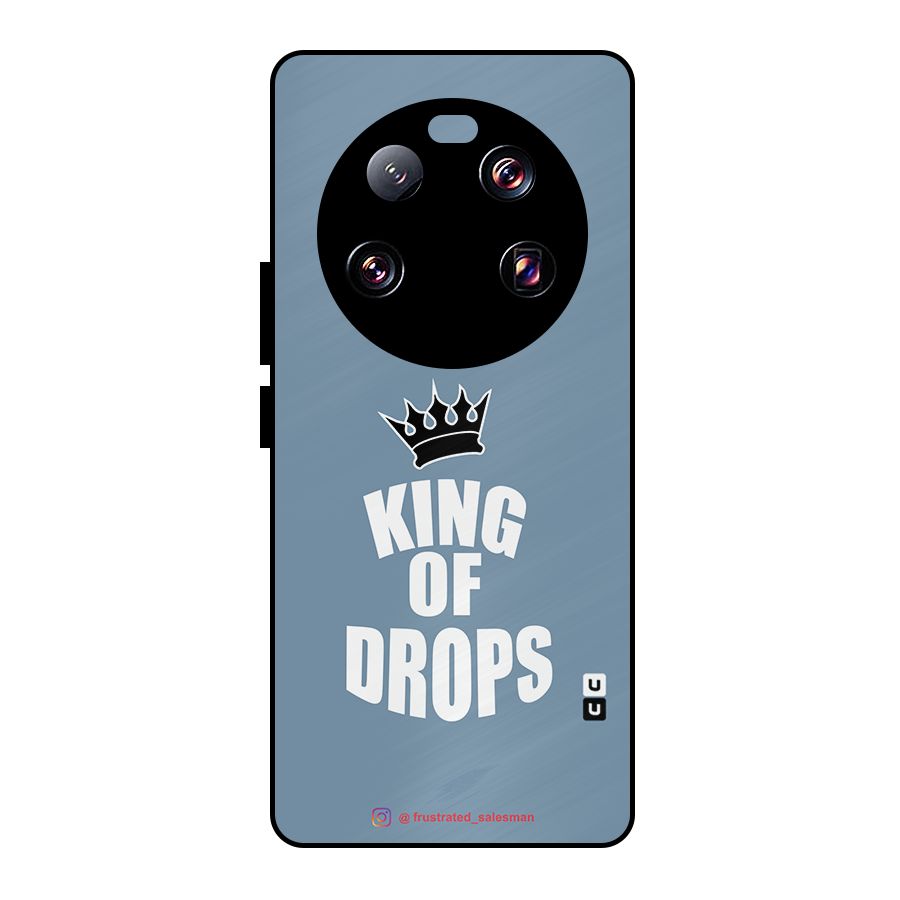 King of Drops Mustard SteelBlue Metal Back Case for Xiaomi 13 Ultra