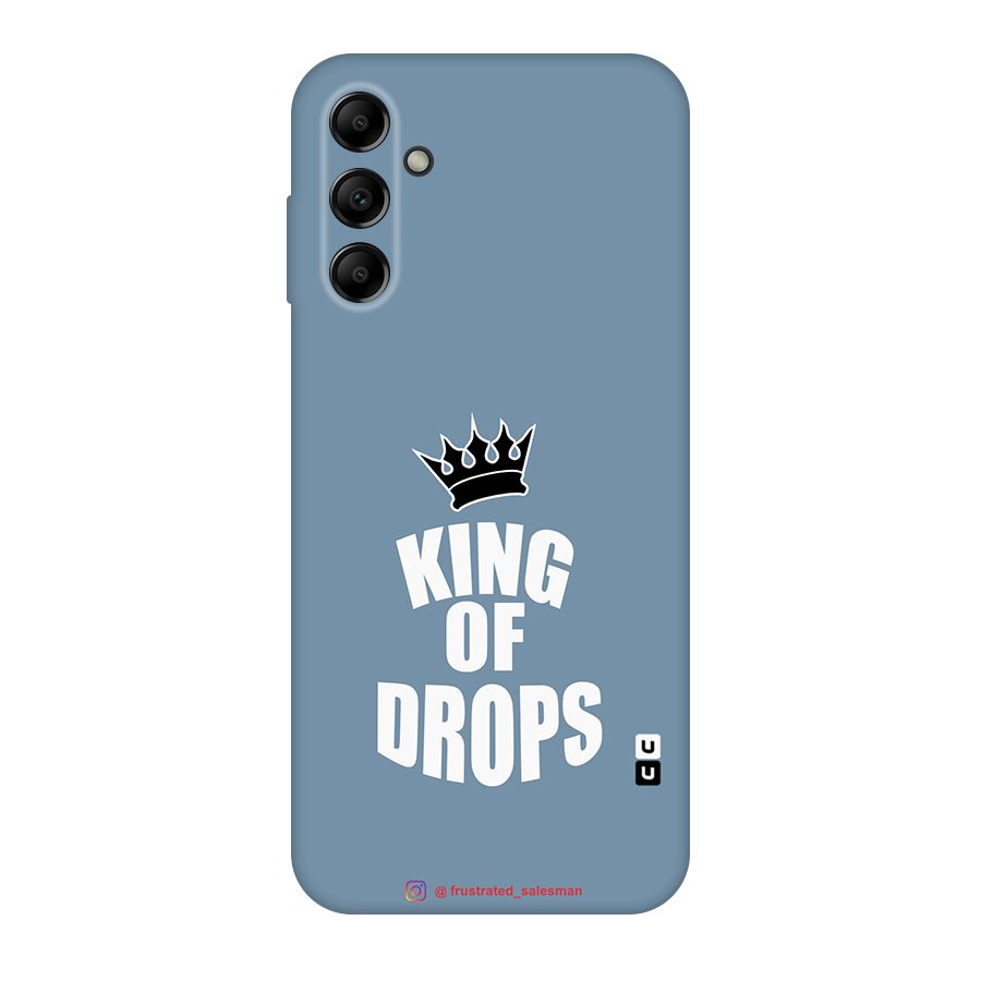 King of Drops Mustard SteelBlue Original Polycarbonate Back Case for Galaxy A14 5G