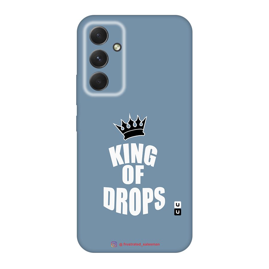 King of Drops Mustard SteelBlue Original Polycarbonate Back Case for Galaxy A54