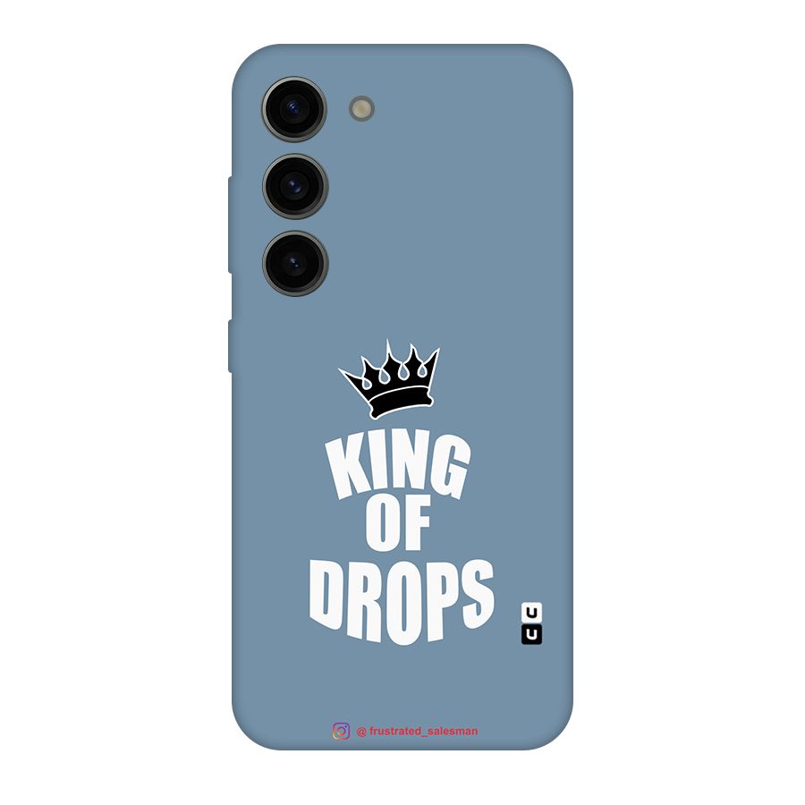 King of Drops Mustard SteelBlue Original Polycarbonate Back Case for Galaxy S23