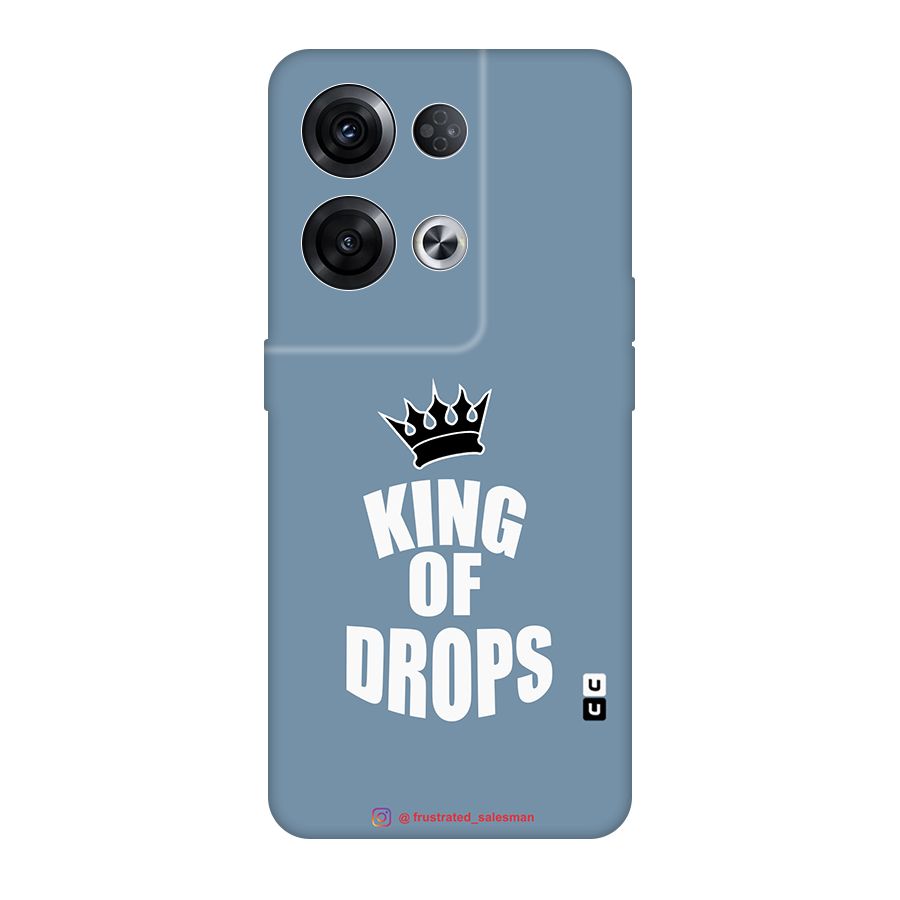 King of Drops Mustard SteelBlue Original Polycarbonate Back Case for Oppo Reno8 Pro 5G