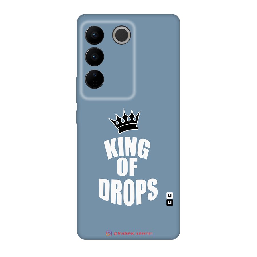 King of Drops Mustard SteelBlue Original Polycarbonate Back Case for Vivo V27