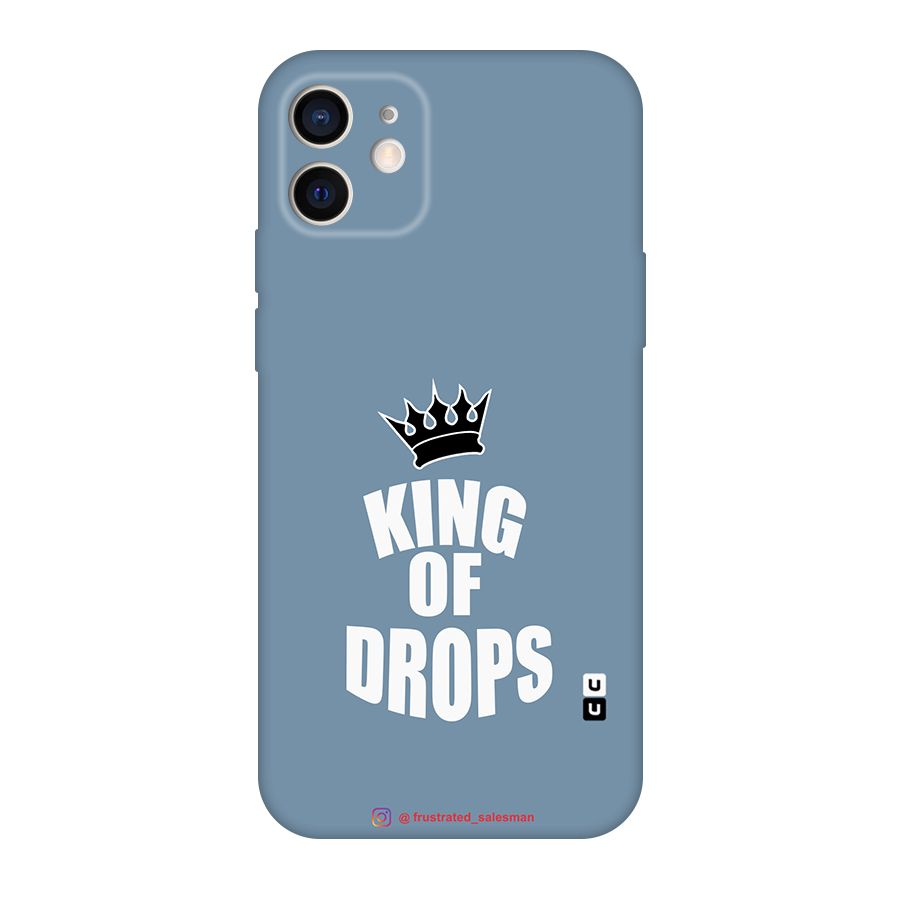 King of Drops Mustard SteelBlue Original Polycarbonate Back Case for iPhone 12
