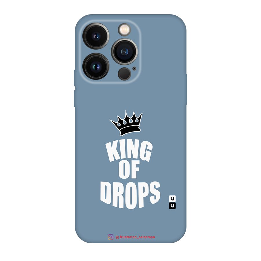 King of Drops Mustard SteelBlue Original Polycarbonate Back Case for iPhone 14 Pro