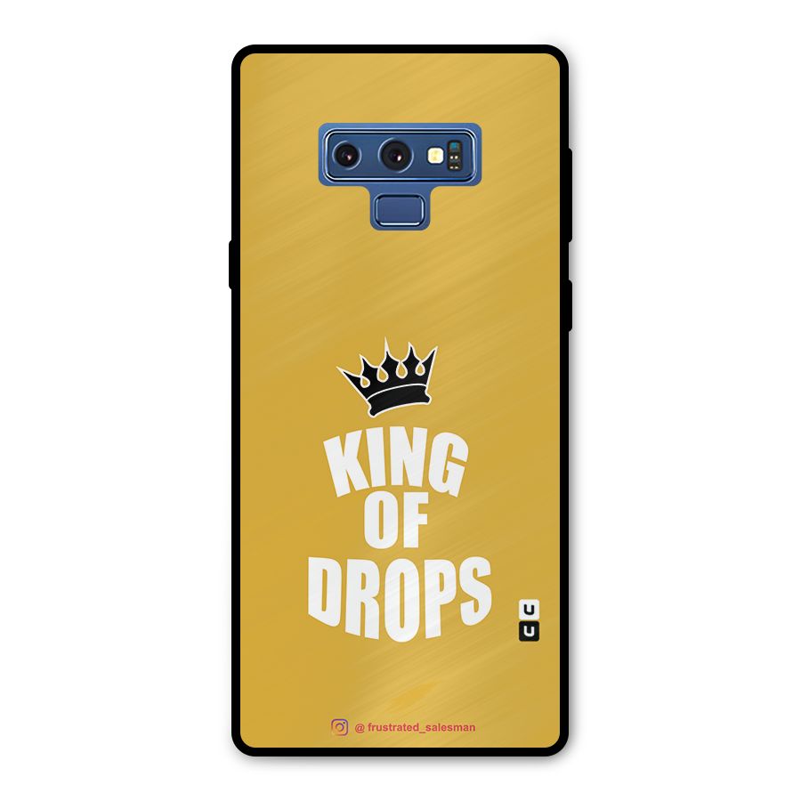 King of Drops Mustard Yellow Metal Back Case for Galaxy Note 9