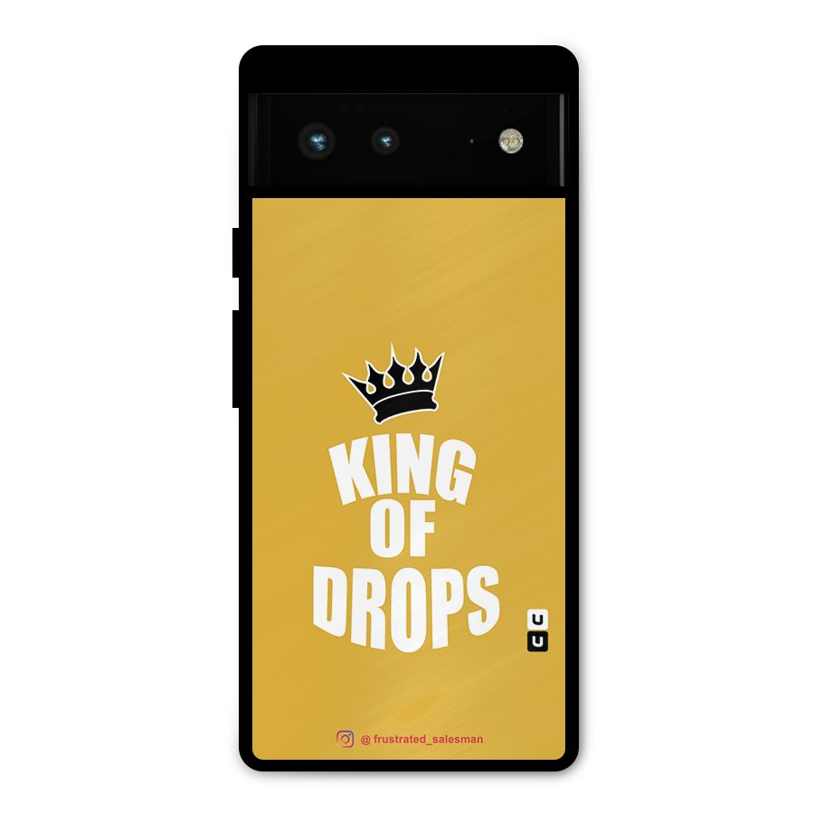 King of Drops Mustard Yellow Metal Back Case for Google Pixel 6