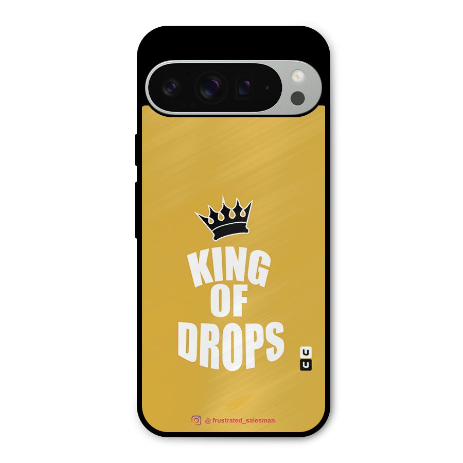 King of Drops Mustard Yellow Metal Back Case for Google Pixel 9 Pro XL