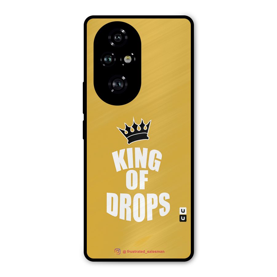 King of Drops Mustard Yellow Metal Back Case for Honor 200 Pro