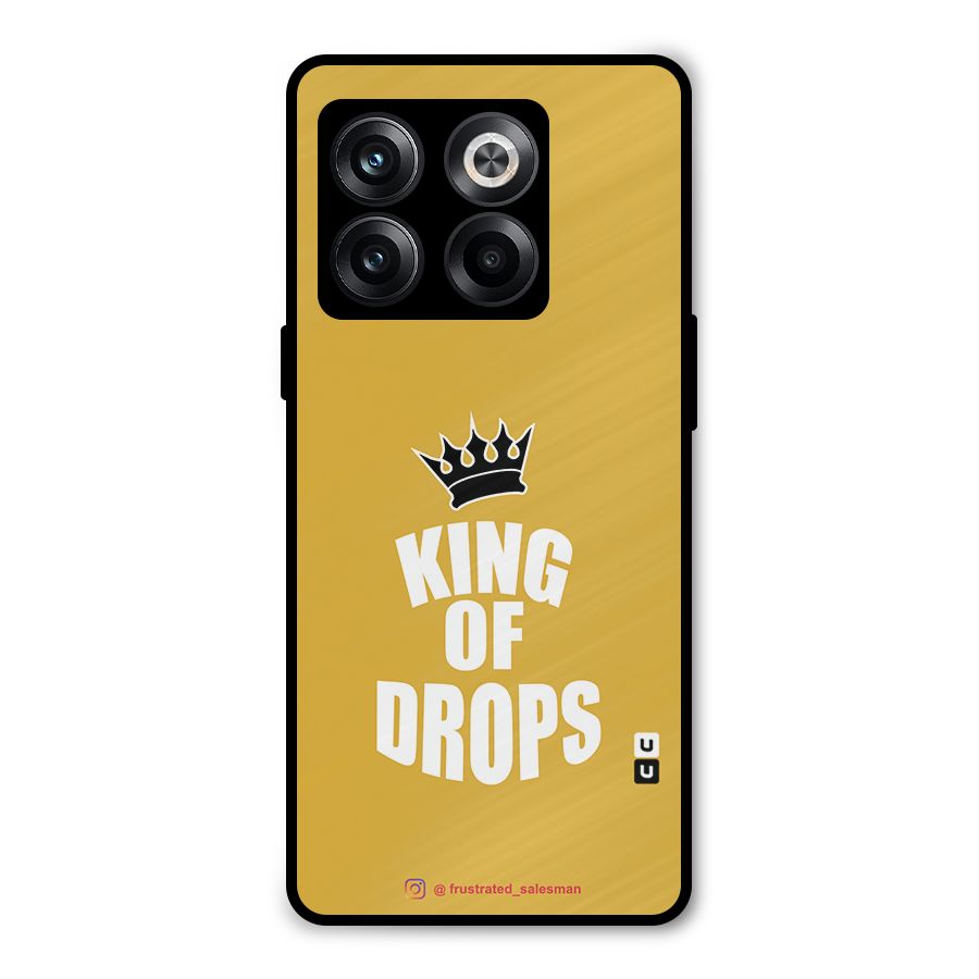 King of Drops Mustard Yellow Metal Back Case for OnePlus 10T