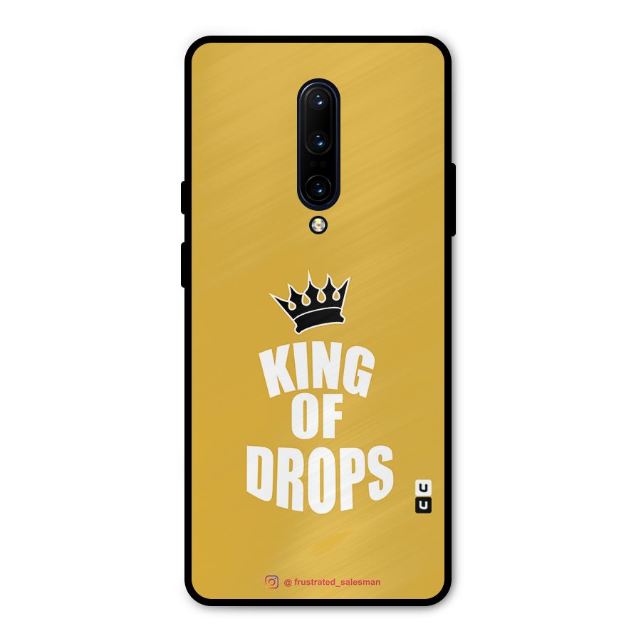 King of Drops Mustard Yellow Metal Back Case for OnePlus 7 Pro